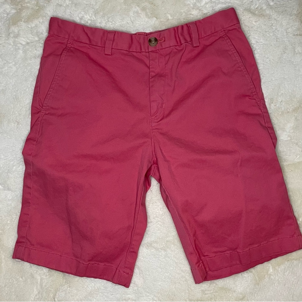 Vineyard Vines Flat Front, 4 pocket Shorts, Nantucket Red- Kids Size 16